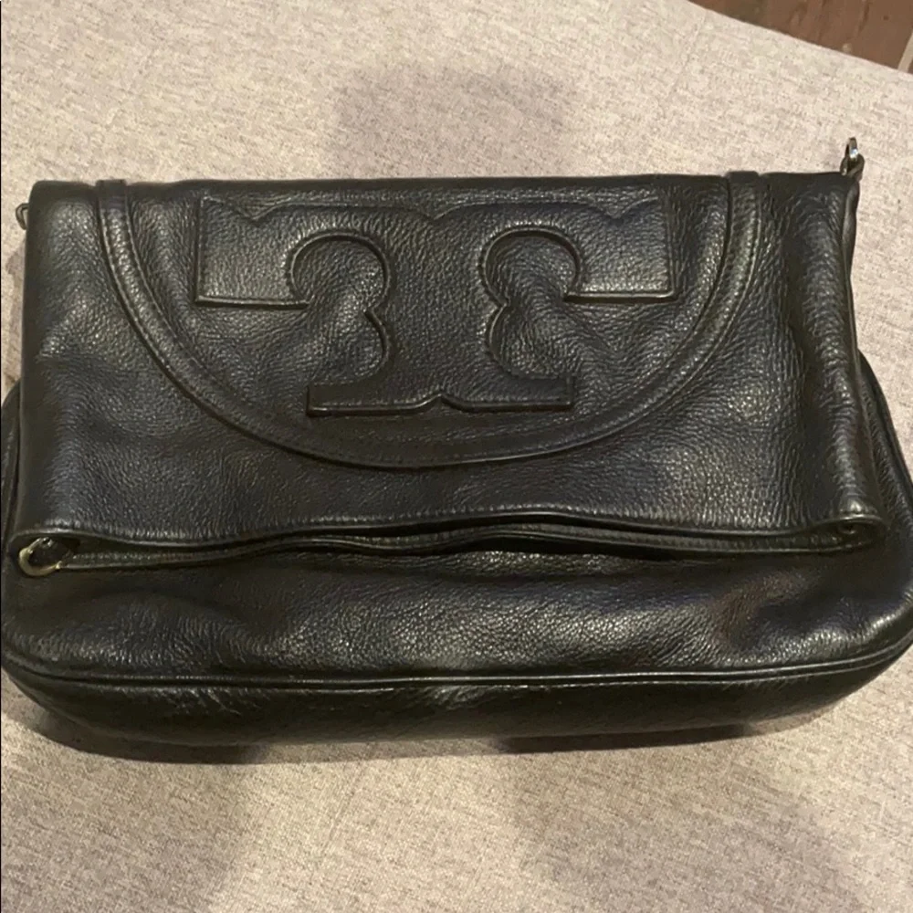 Tory Burch Black Leather Crossbody Bag